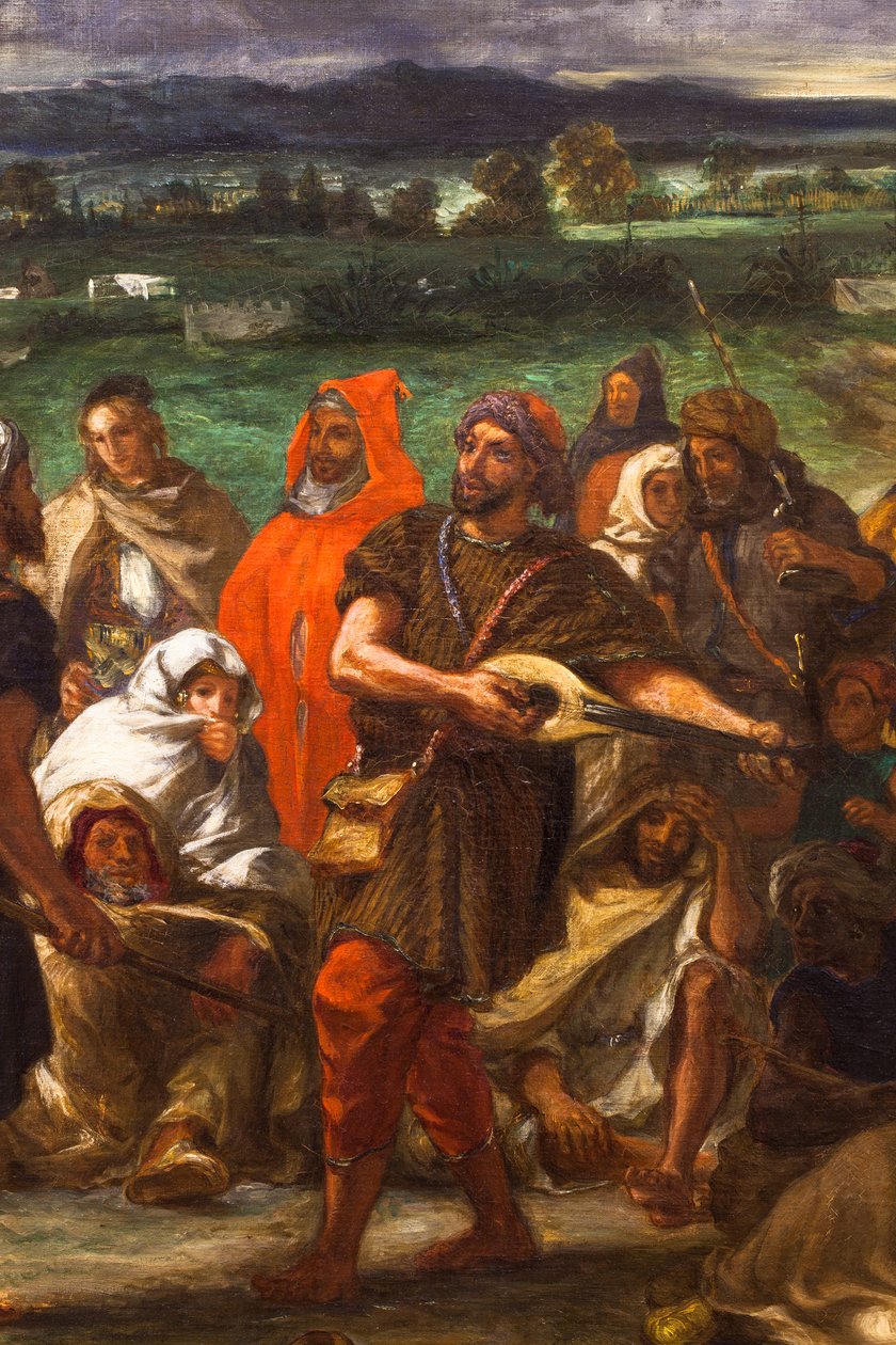 Comediens ou bouffons arabes - Ferdinand Victor Eugene Delacroix
