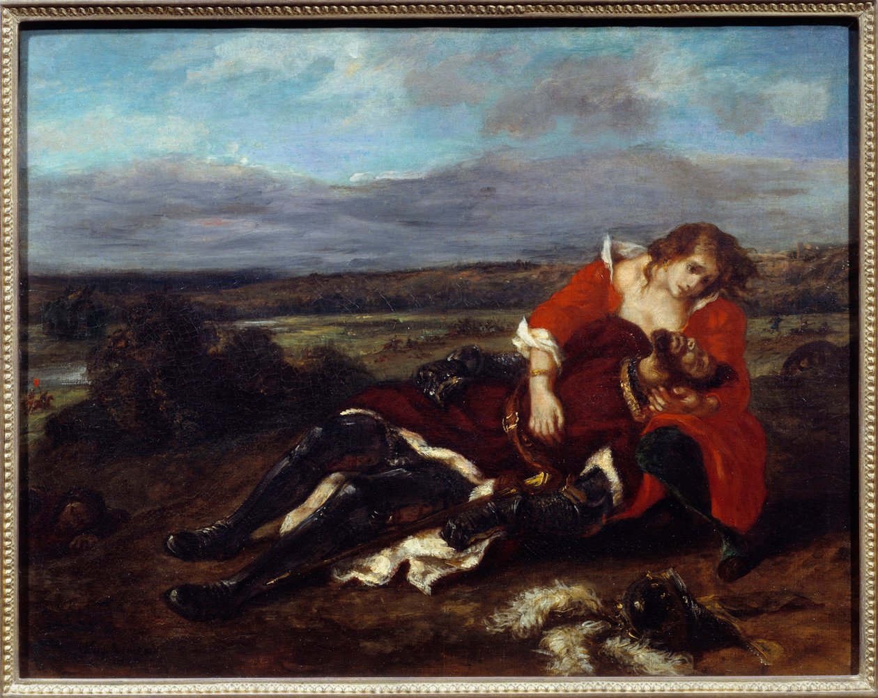 La mort de Lara - Ferdinand Victor Eugene Delacroix