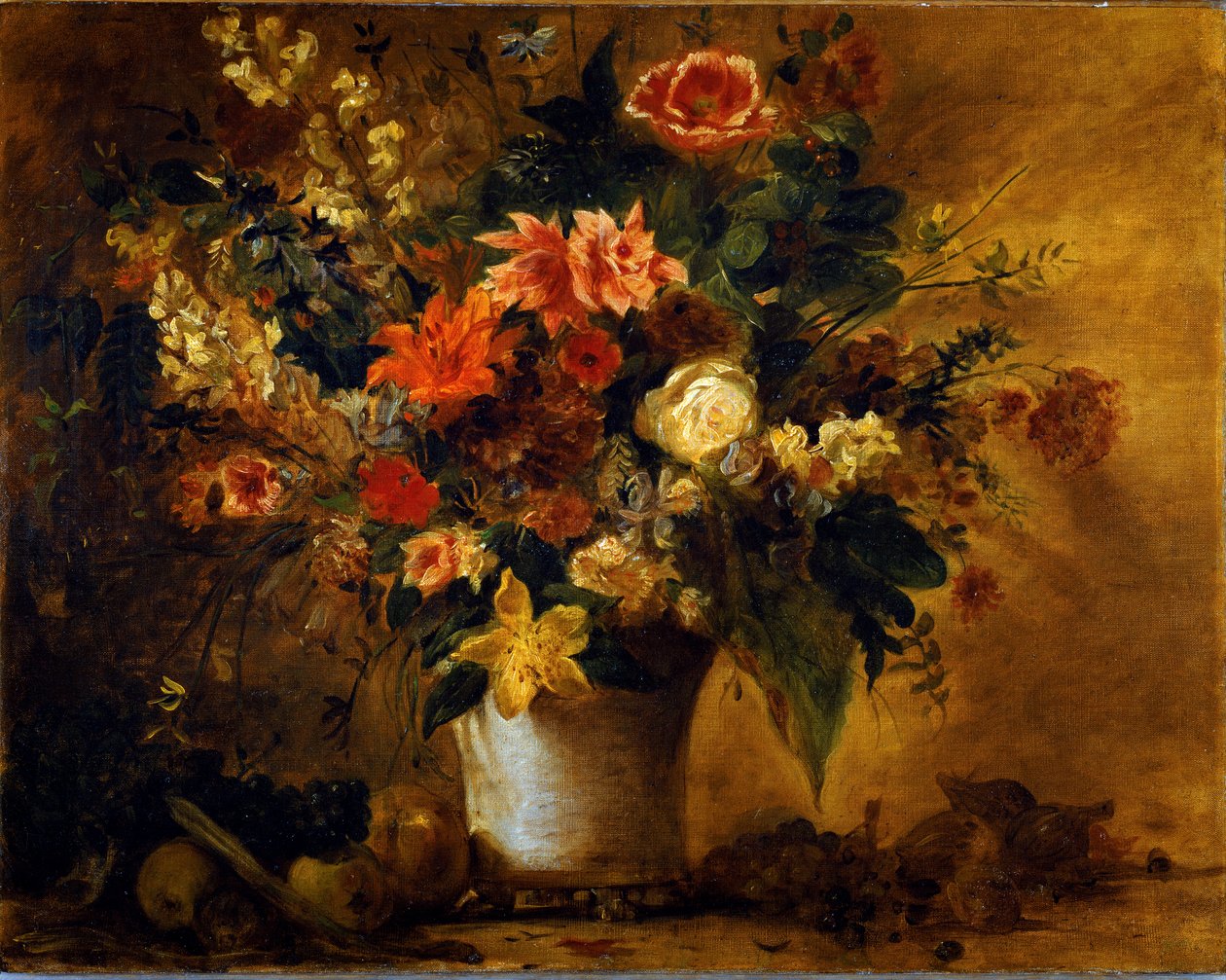 Fleurs et fruits - Ferdinand Victor Eugene Delacroix
