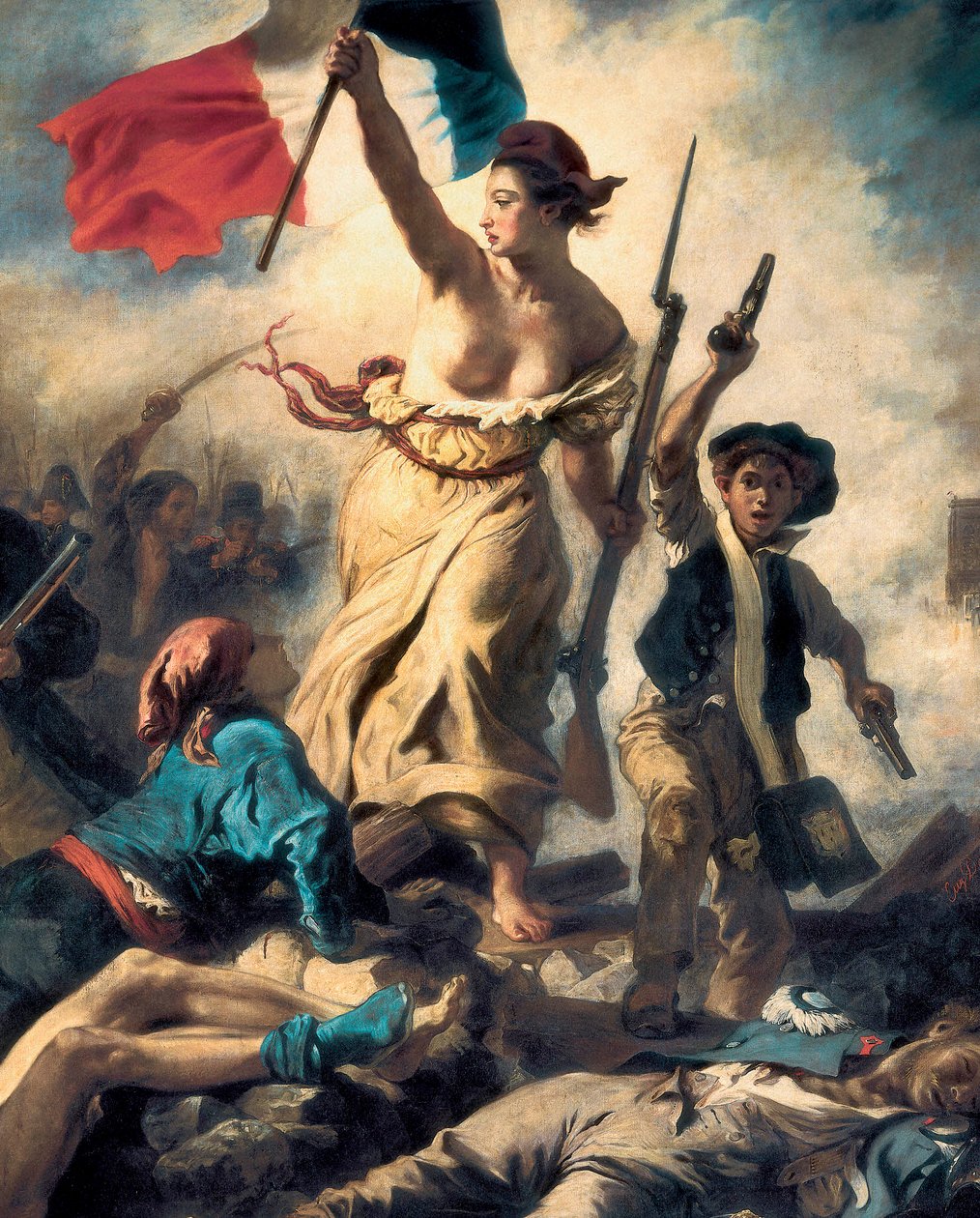 La Liberté guidant le peuple, 28 juillet 1830, c.1830-31 (détail) - Ferdinand Victor Eugene Delacroix