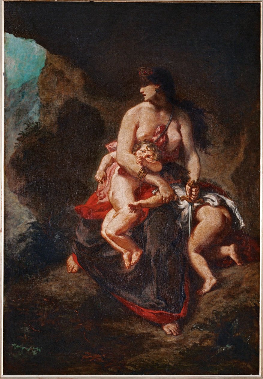 Médée furieuse ... - Ferdinand Victor Eugene Delacroix
