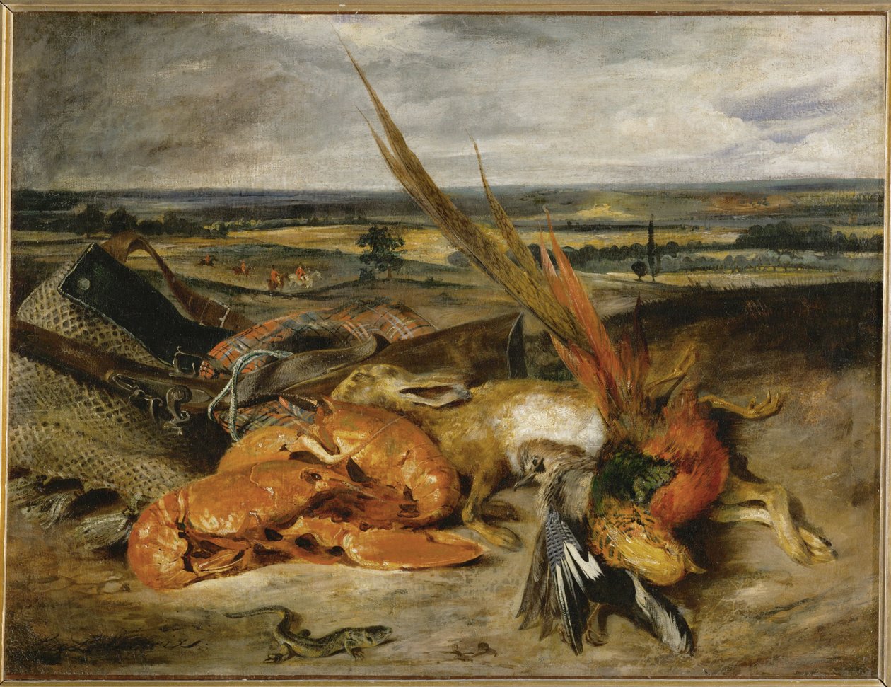 Nature morte au homard - Nature morte au homard ... - Ferdinand Victor Eugene Delacroix
