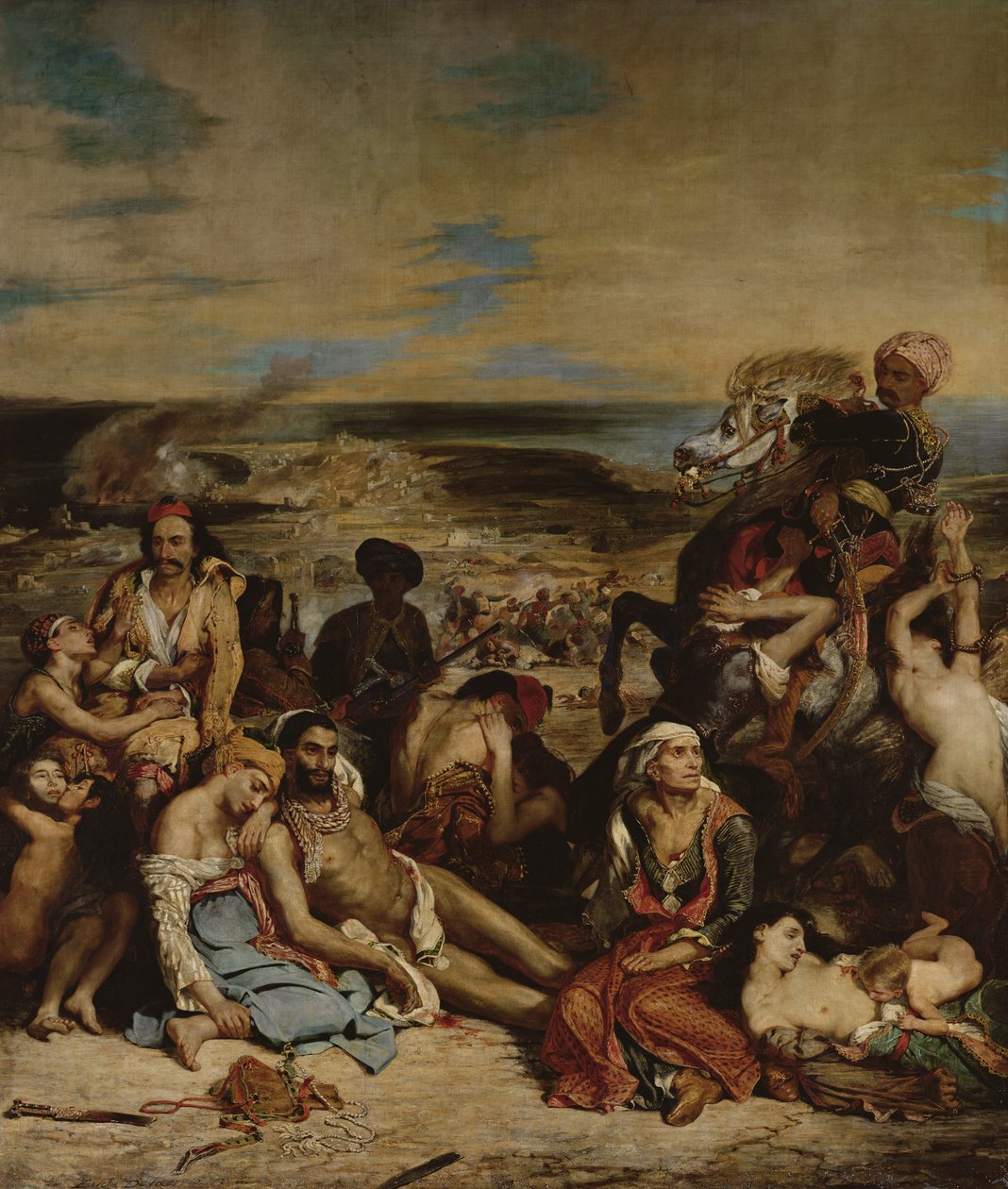 Scènes du Massacre de Chios, 1822 - Ferdinand Victor Eugene Delacroix