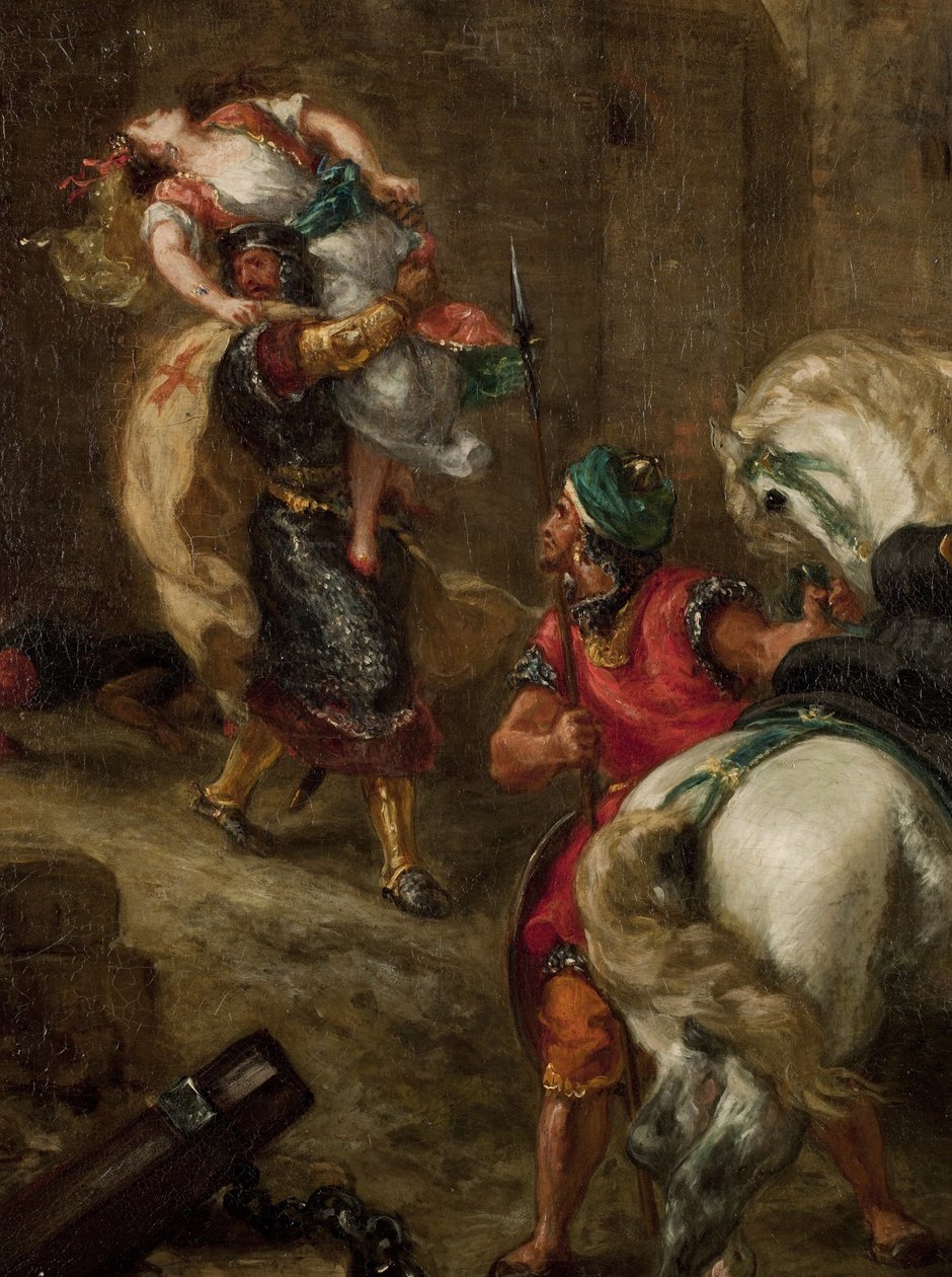 Le viol de Rebecca - Ferdinand Victor Eugene Delacroix