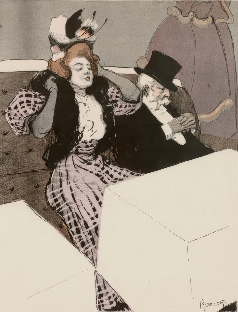 Le miracle. / Que dit ta femme quand elle entend que - Ferdinand von Reznicek