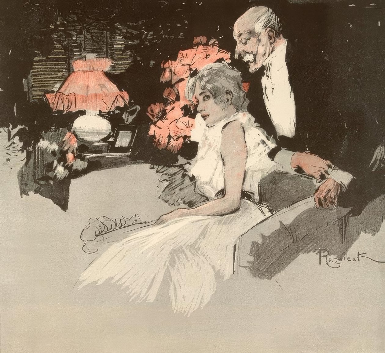 Variola vaccina. / Mademoiselle Lilly, vous avez des charmes - Ferdinand von Reznicek