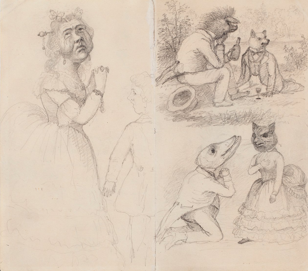 Caricatures - Ferdinand von Wright