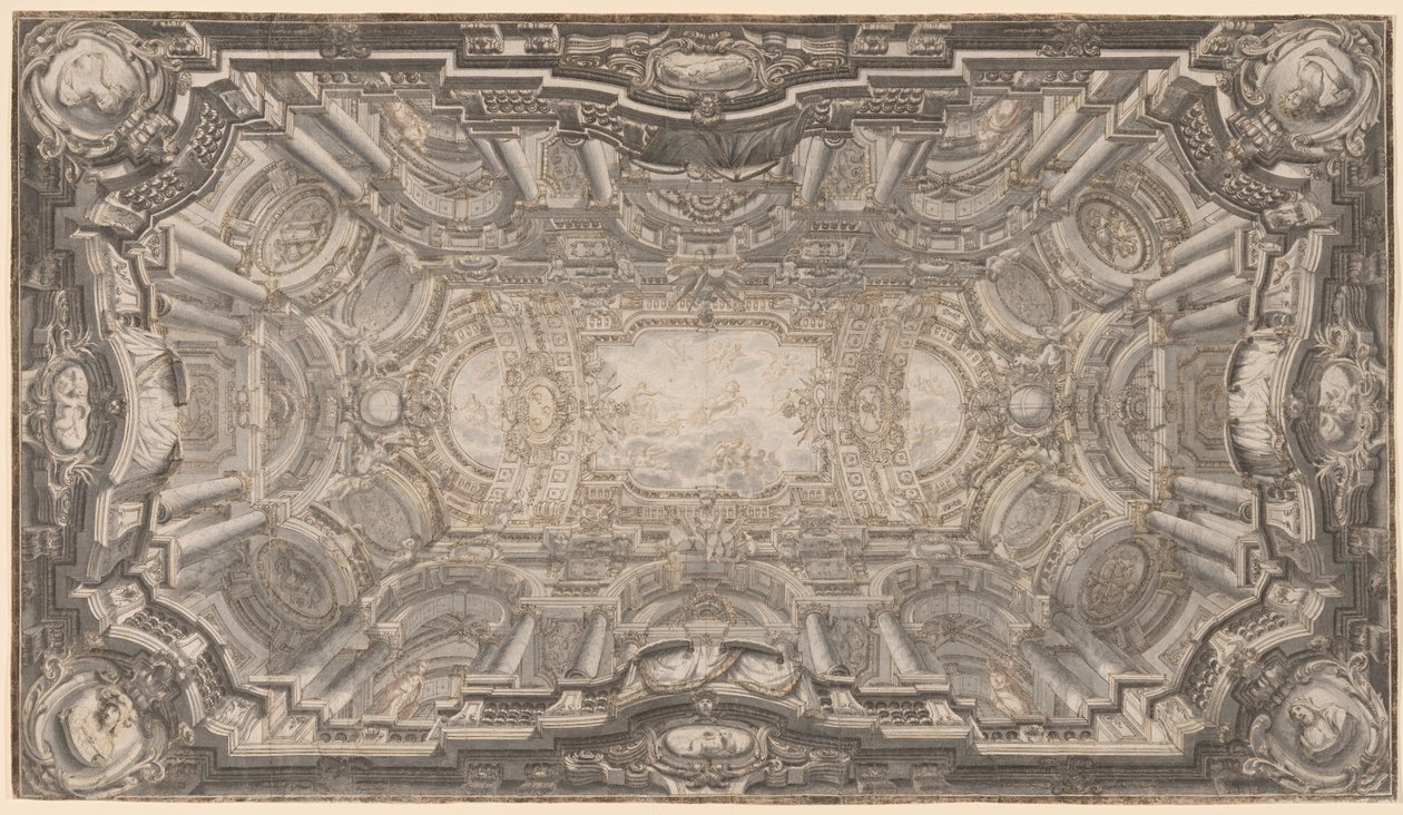 Un grand plafond illusionniste - Ferdinando Galli Bibiena