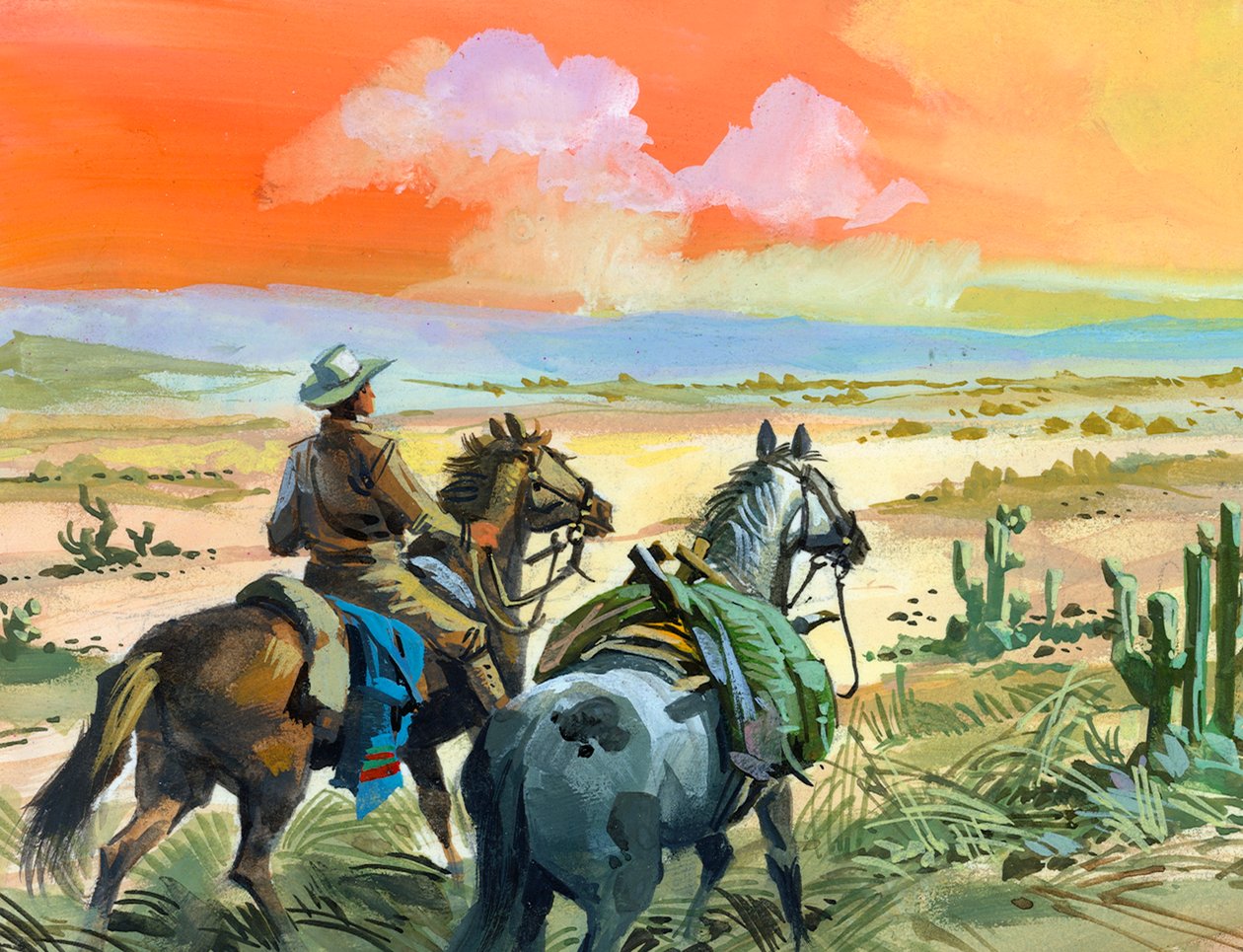 Tschiffely dans le désert de Santiago de Estero - Ferdinando Tacconi