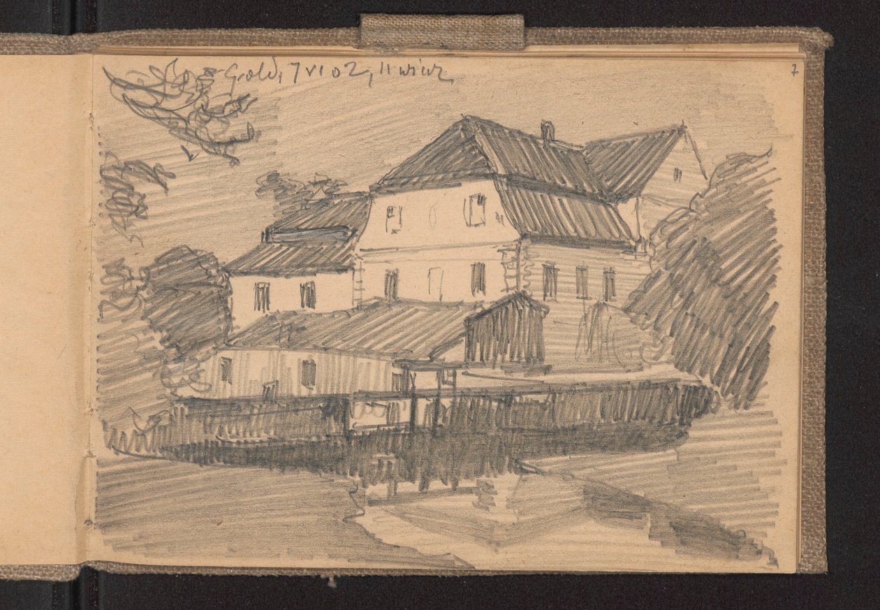 Maisons à Goldingen - Ferdynand Ruszczyc