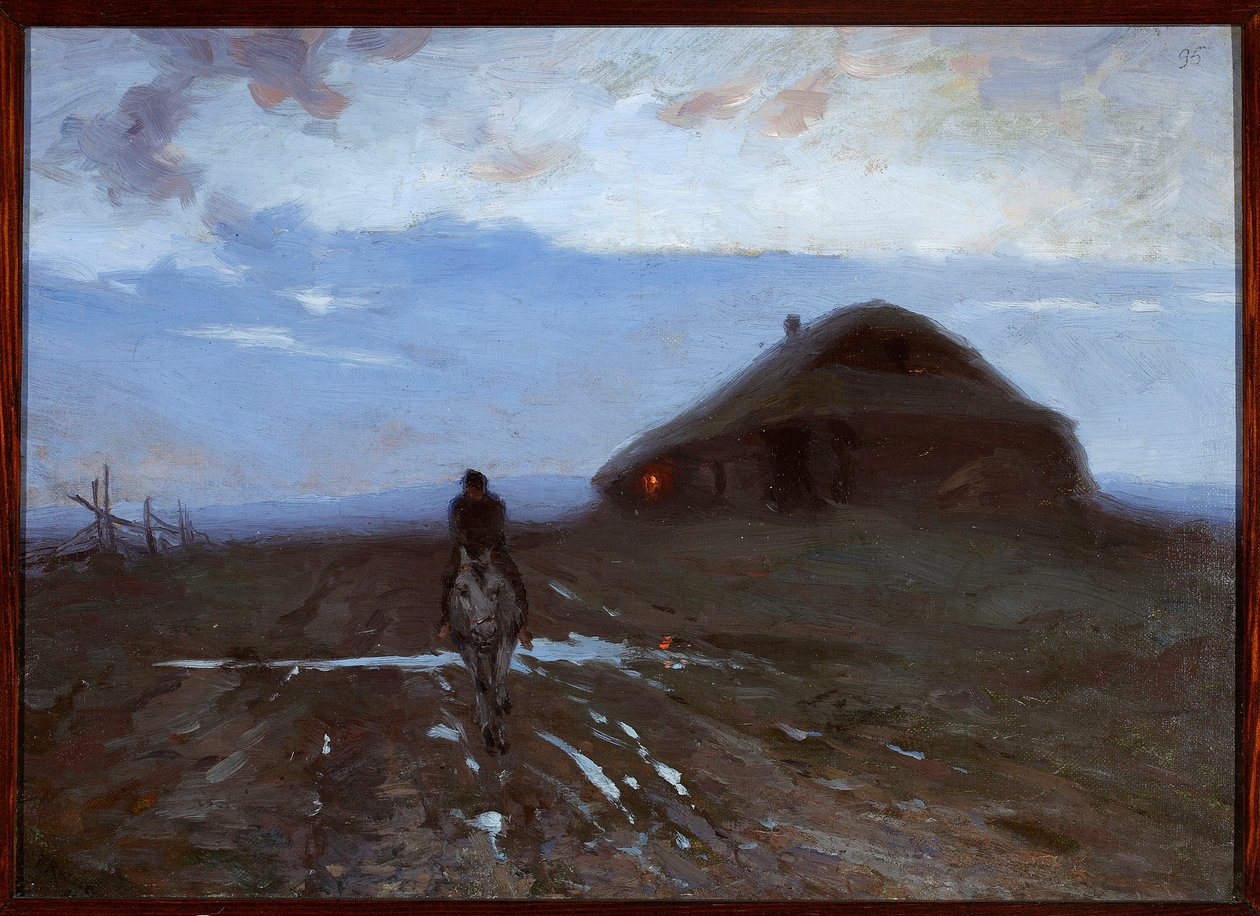 Une auberge au bord de la route - Ferdynand Ruszczyc