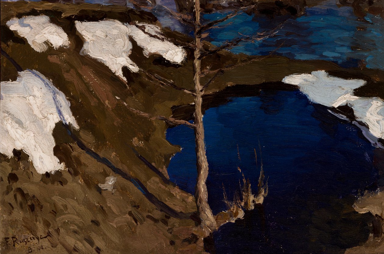 Ruisseau en hiver - Ferdynand Ruszczyc