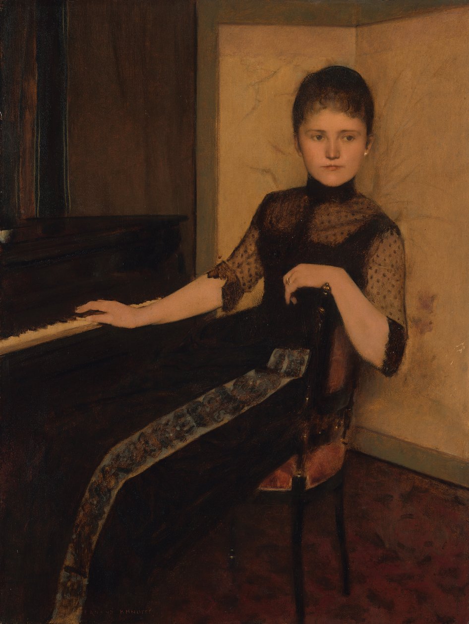 Portrait de la demoiselle Maria Francisca Louisa Dommer van Poldersveldt - Fernand Khnopff