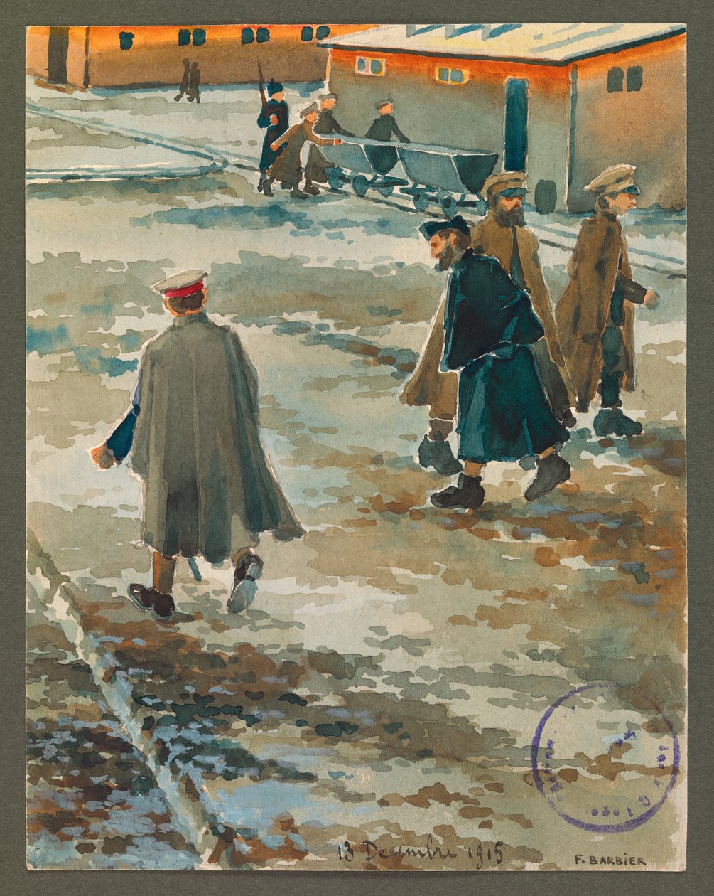 Le Corvee à Gustrow - Fernand Barbier