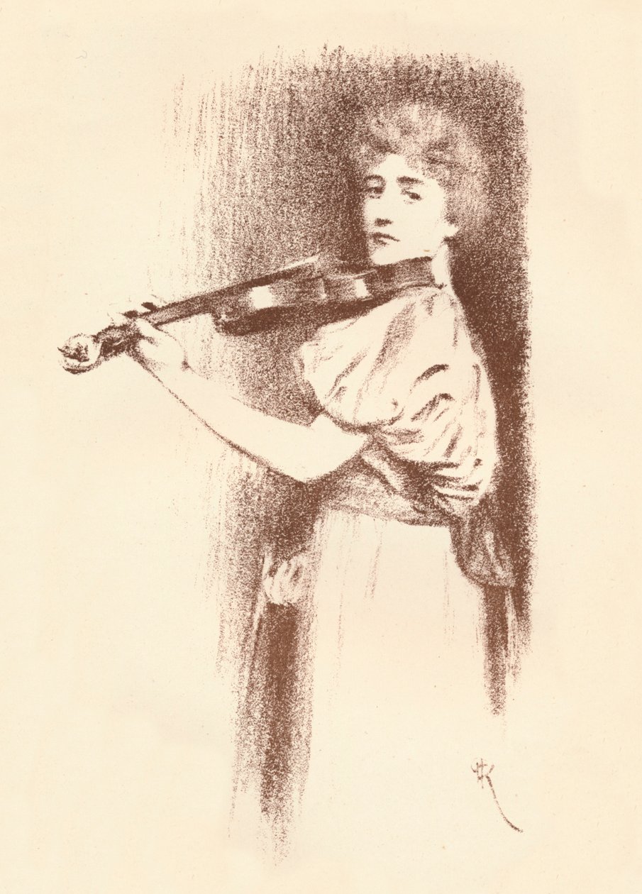 Un violoniste, vers 1898 - Fernand Khnopff