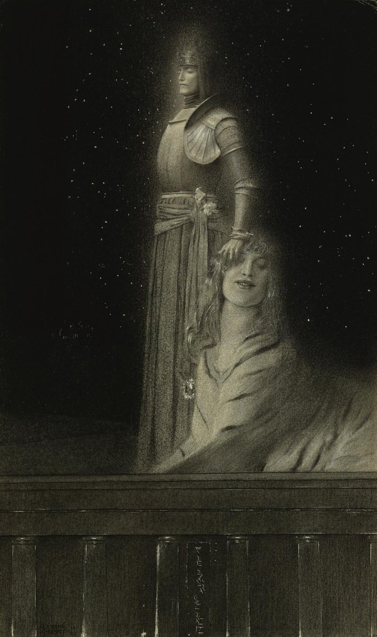 Avec Verhaeren : Un Ange, 1889 - Fernand Khnopff