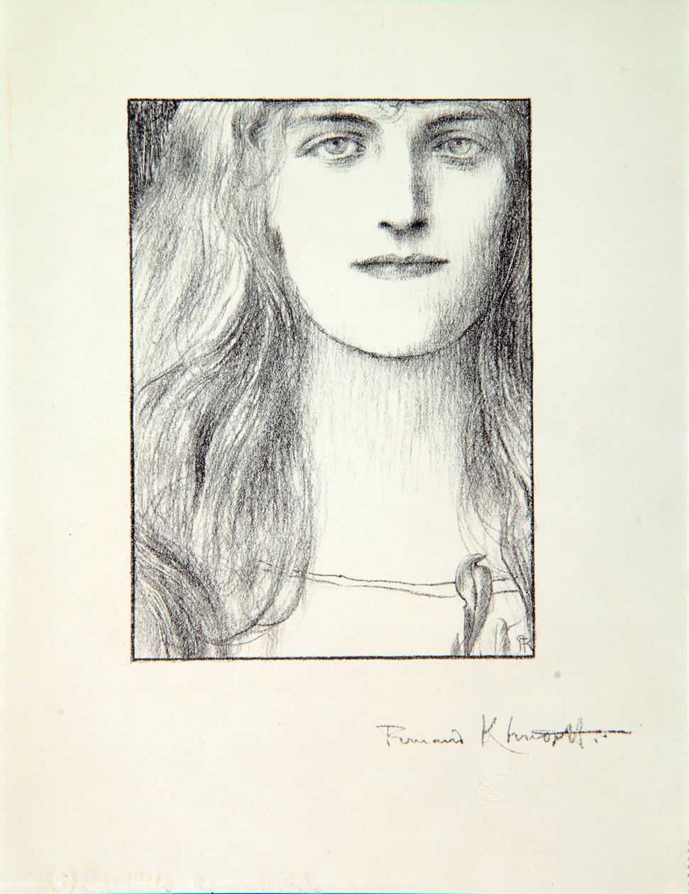Tête de femme, 1897 - Fernand Khnopff