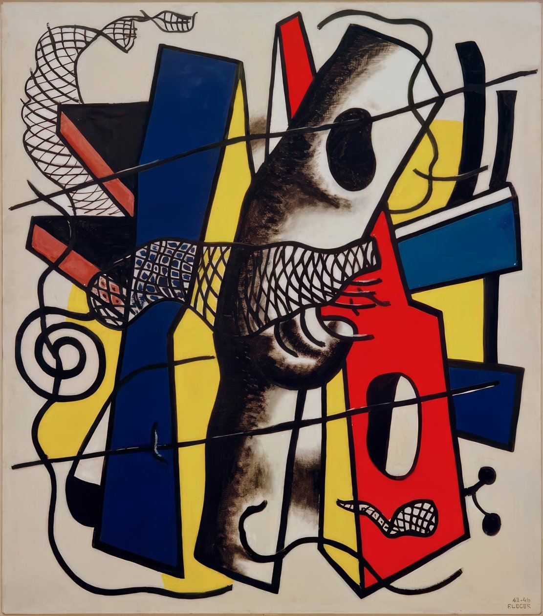 Le grillage métallique noir - Fernand Leger
