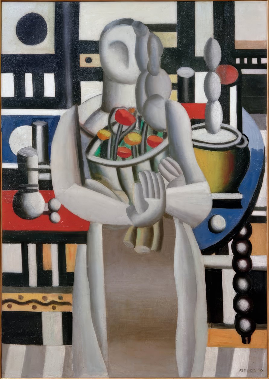 Femme avec des fleurs - Fernand Leger