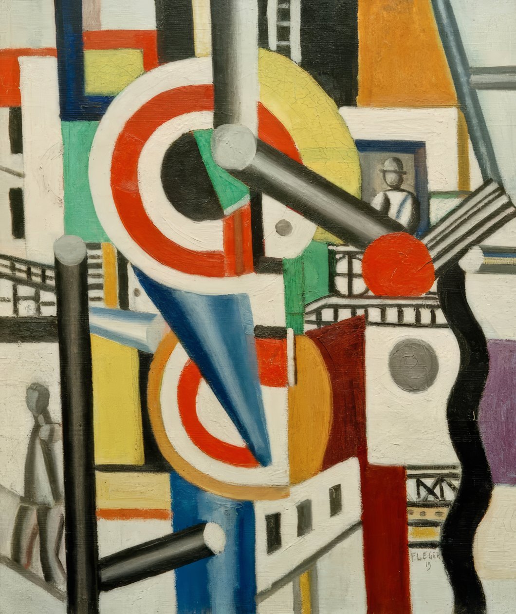 Le deux disques dans la ville - Fernand Leger