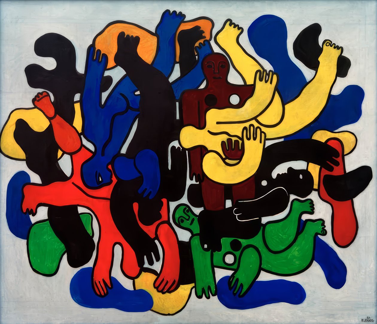 Plongeurs noirs - Fernand Leger