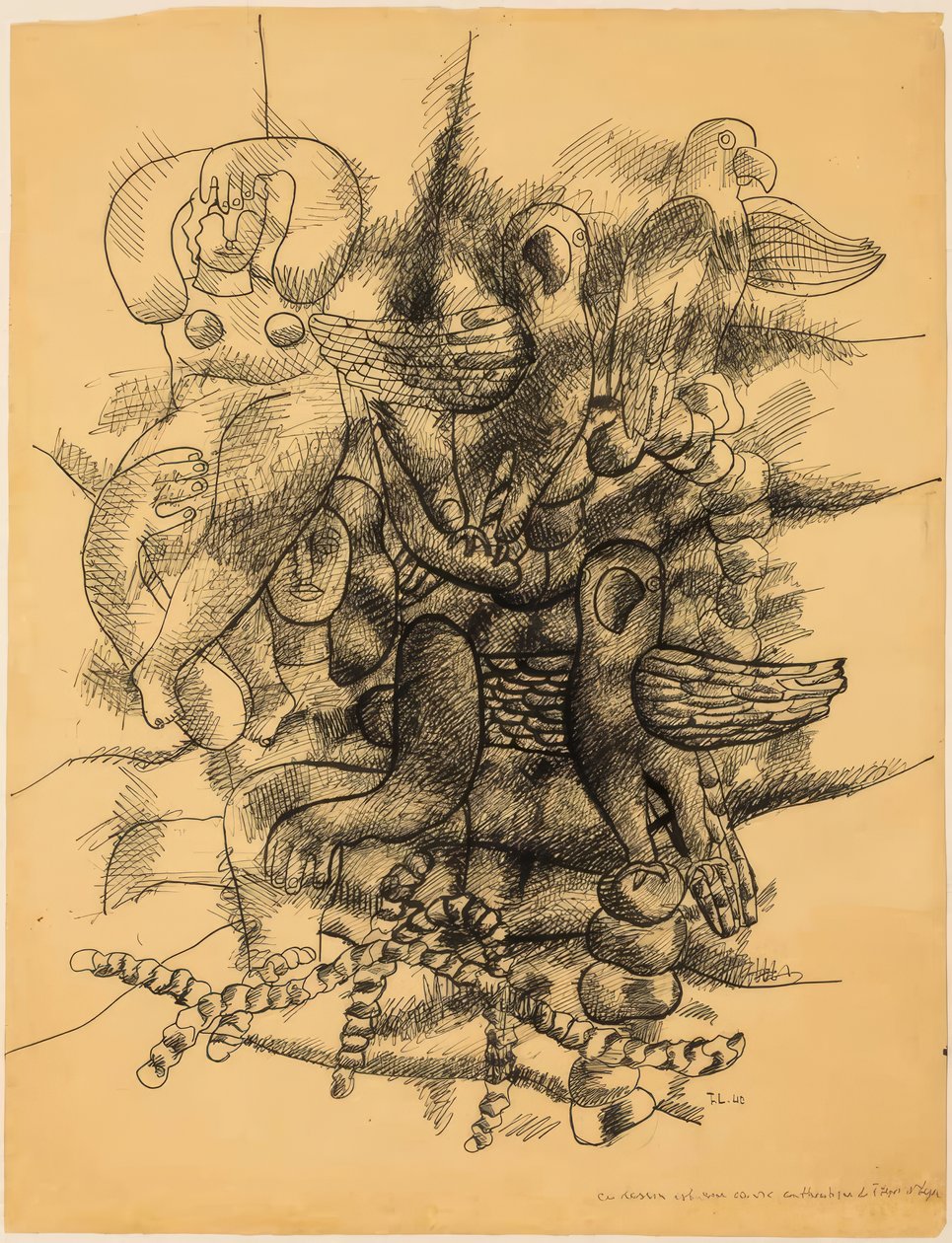 Frauen und Vögel von Fernand Leger