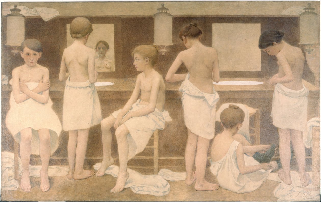 Les Petites Figurantes, entre 1911 et 1913 (huile sur toile) - Fernand Pelez