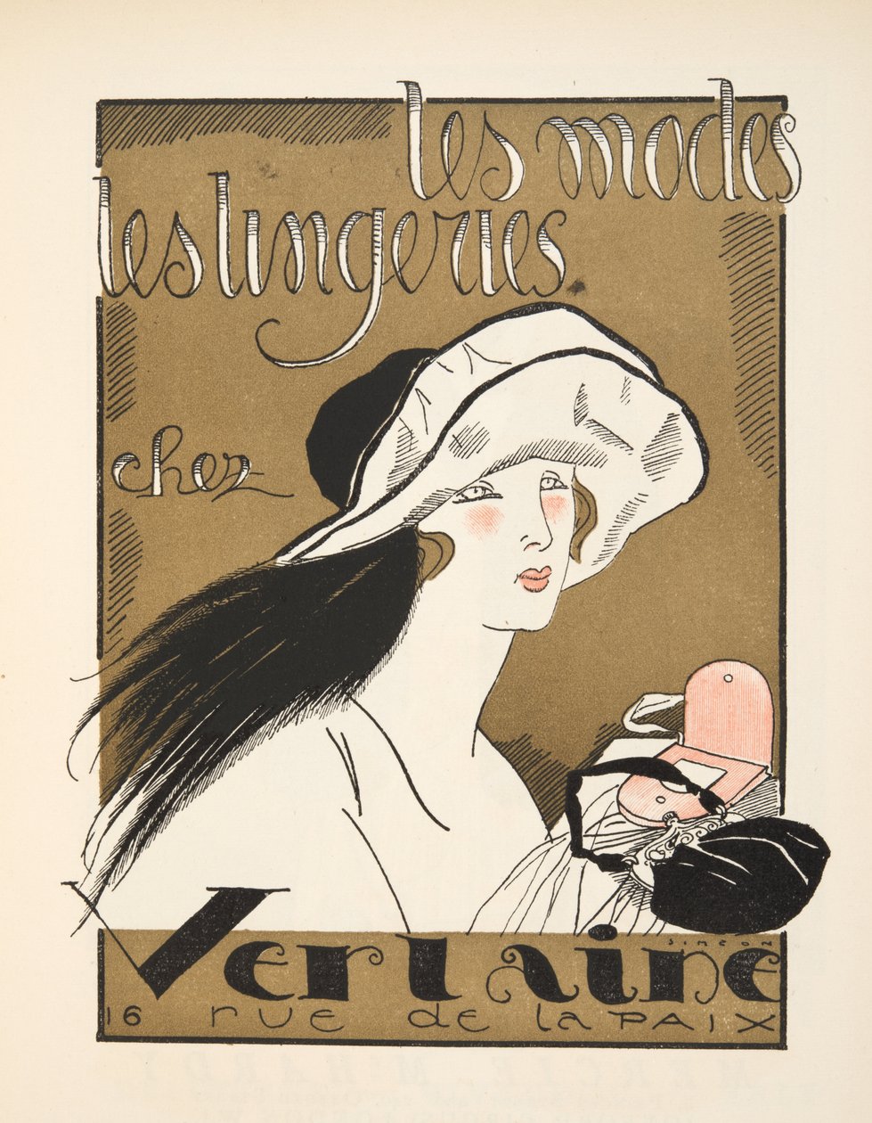 Publicité pour Verlaine, de la Gazette de Bon Ton - Fernand Siméon