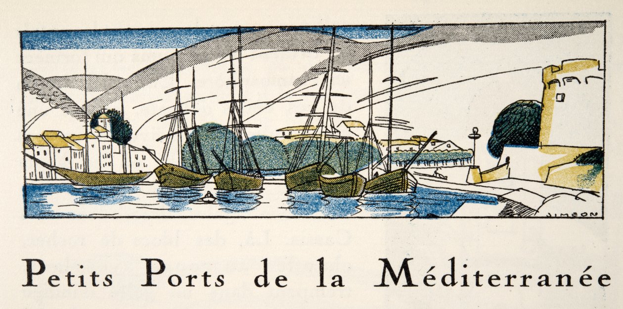 Port Méditerranéen de la Gazette de Bon Ton, pub. 1920 - Fernand Siméon