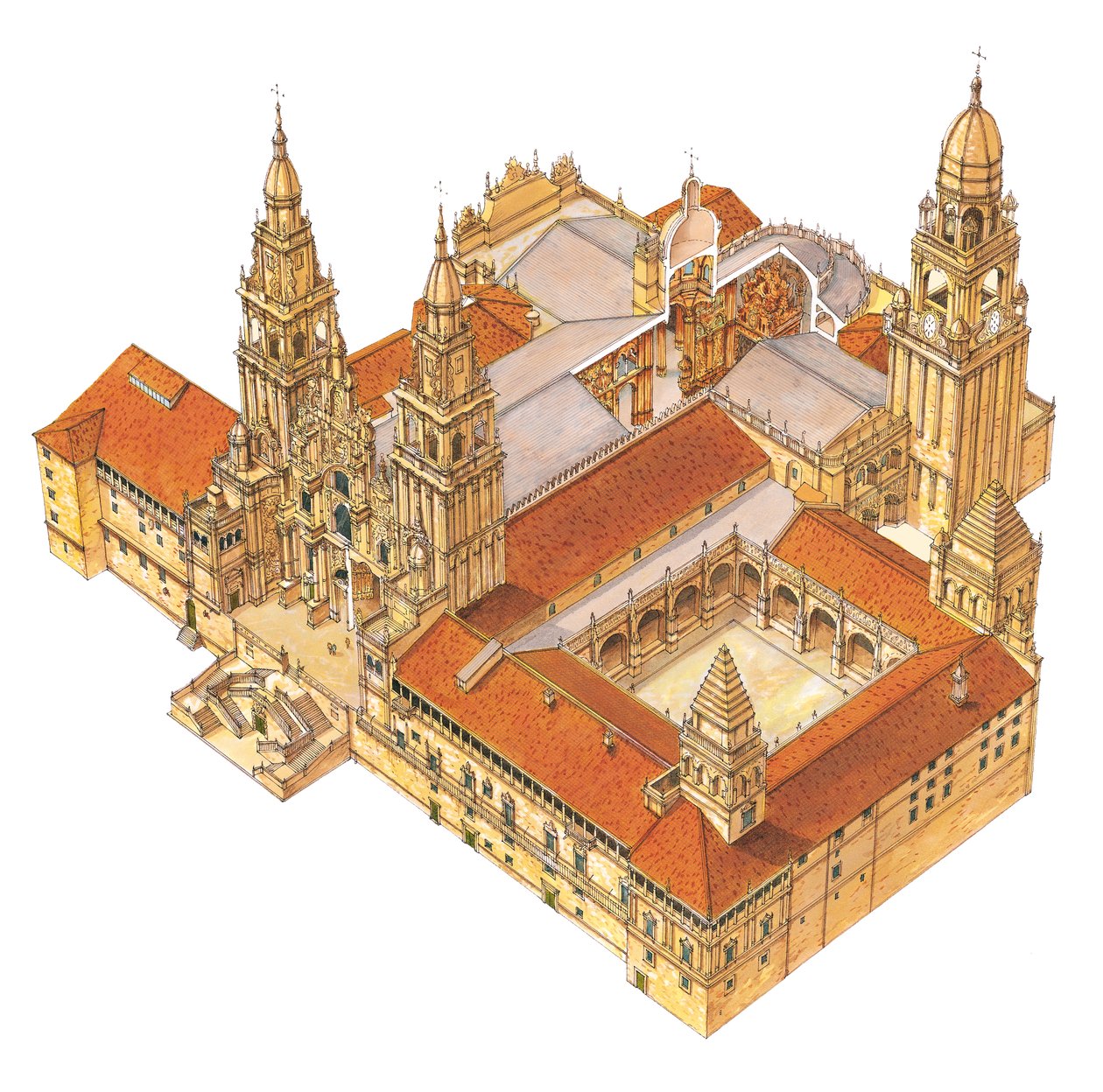 Cathédrale de Saint-Jacques-de-Compostelle, Espagne - Fernando Aznar Cenamor