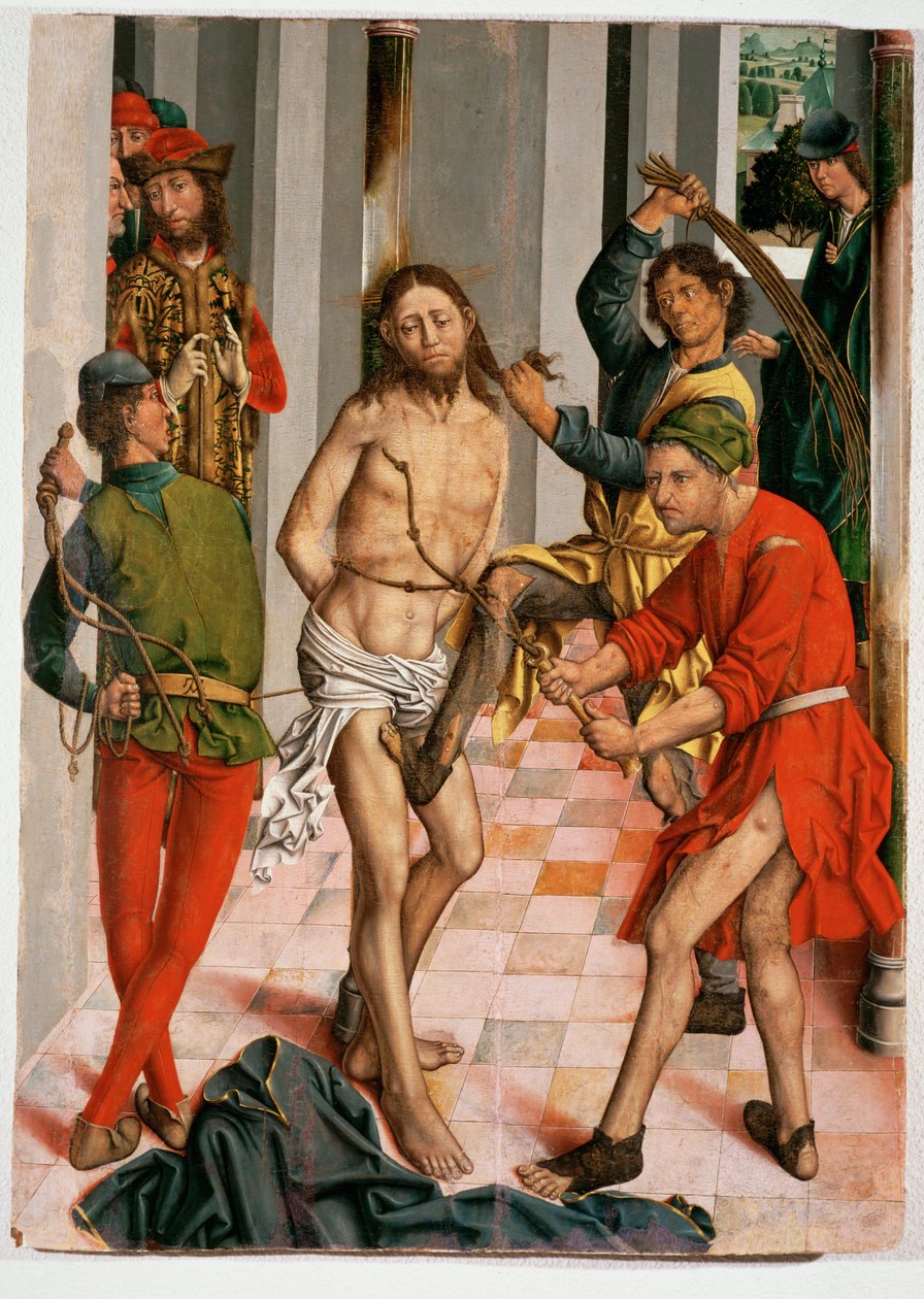Flagellation (peinture sur bois) - Fernando Gallego