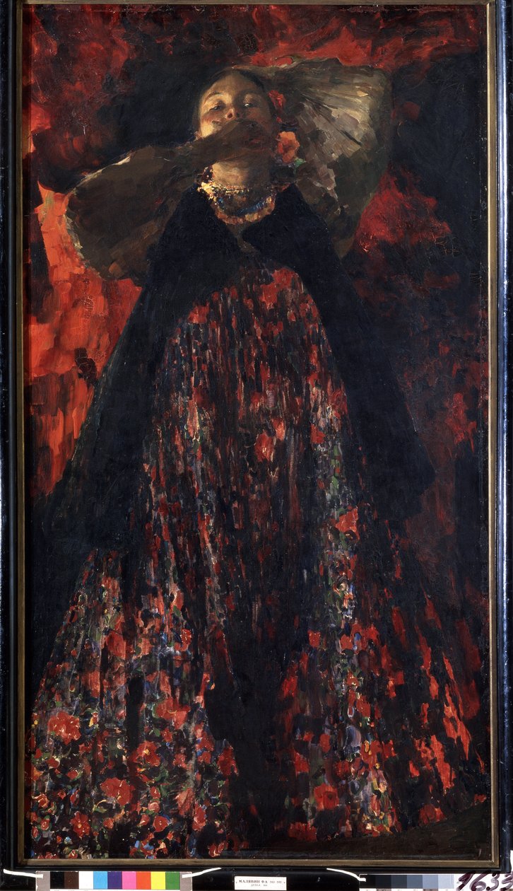 Une fille - Filipp Andreevich Maliavin