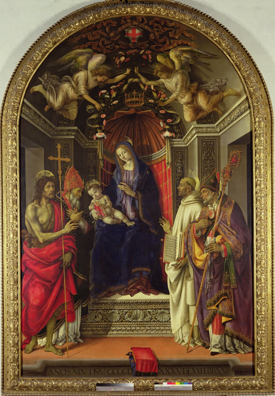 Madone et Enfant avec des Saints, 1486 - Filippino Lippi