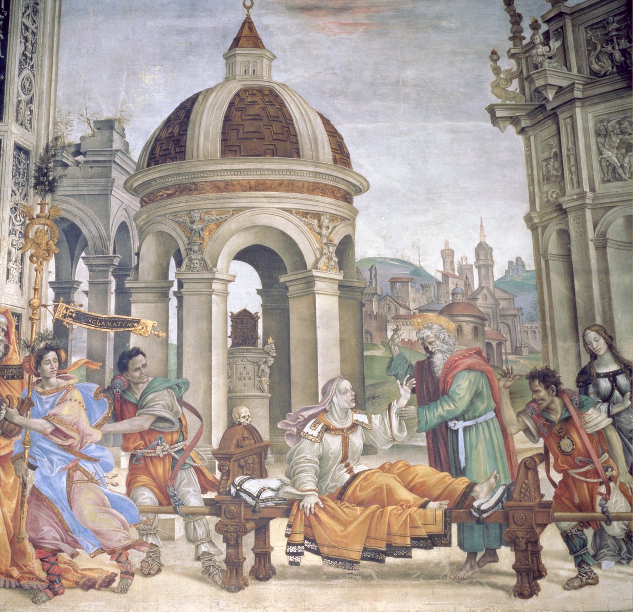 La Résurrection de Drusiana, de la Chapelle Strozzi, 1502 - Filippino Lippi