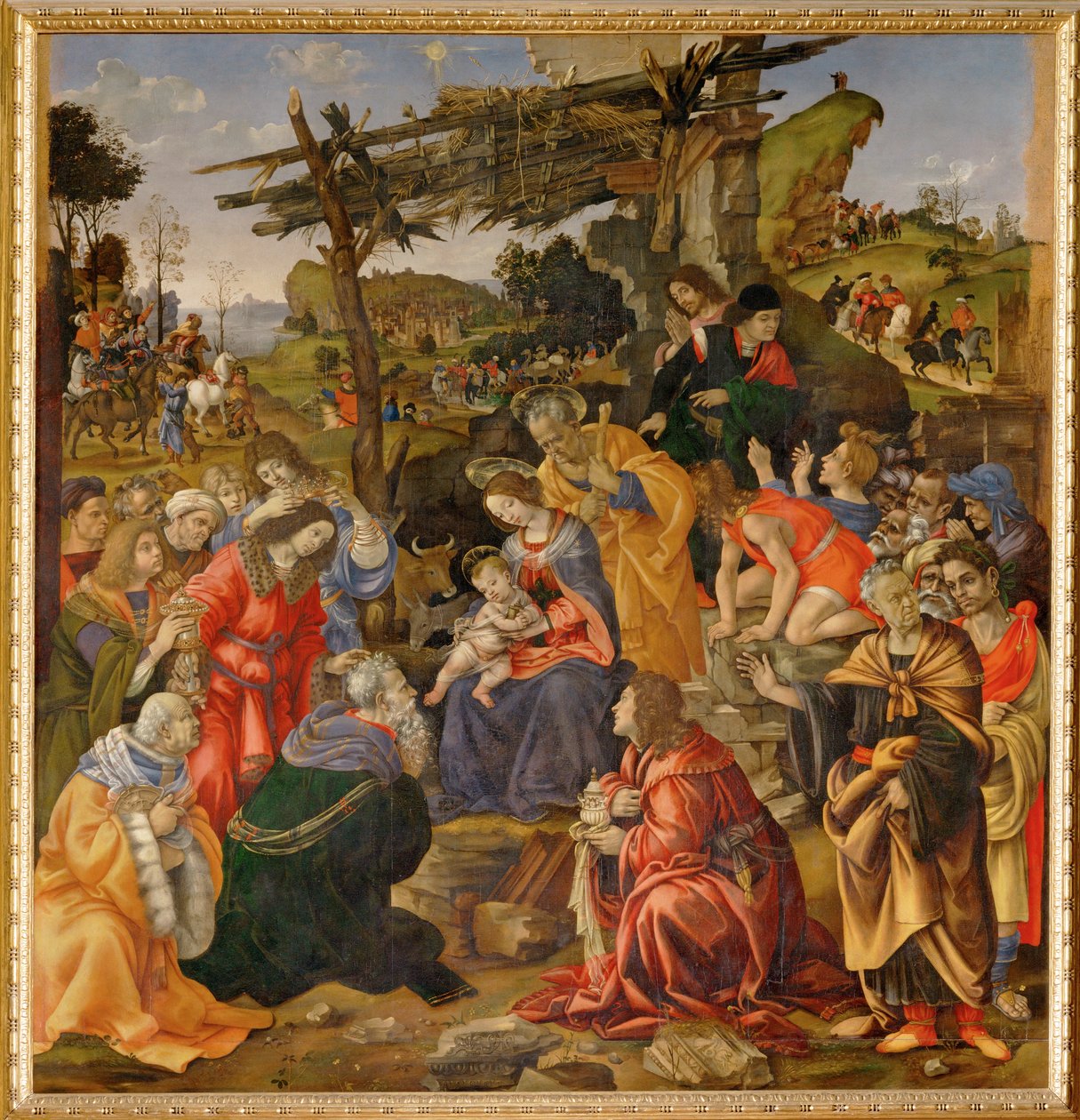 Adoration des Mages (peinture sur toile) - Filippino Lippi