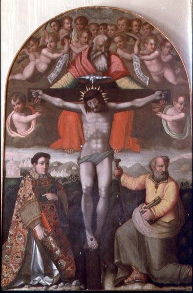 Trinité avec SS. Étienne et Philippe, panneau central d