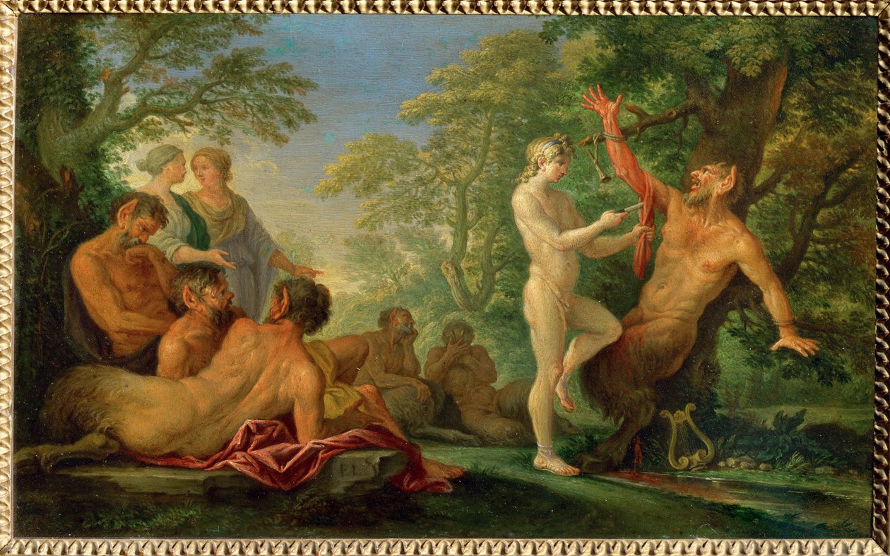 Le supplice de Marsyas - Le châtiment de Marsyas, Cuivre ... - Filippo (circle of) Lauri