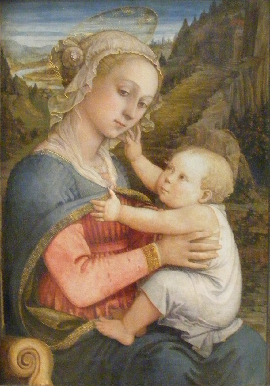 Allemand : Maria mit Kind Madonna and child - Filippo Lippi