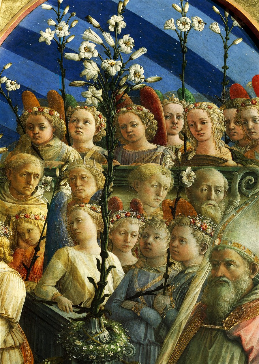Incoronazione Maringhi ou Couronnement de la Vierge par Filippo Lippi, détail - Filippo Lippi