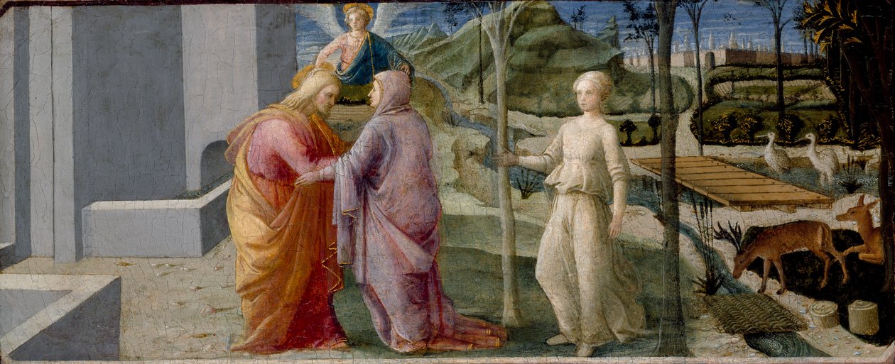 La Rencontre à la Porte Dorée, vers 1440-1445 - Filippo Lippi
