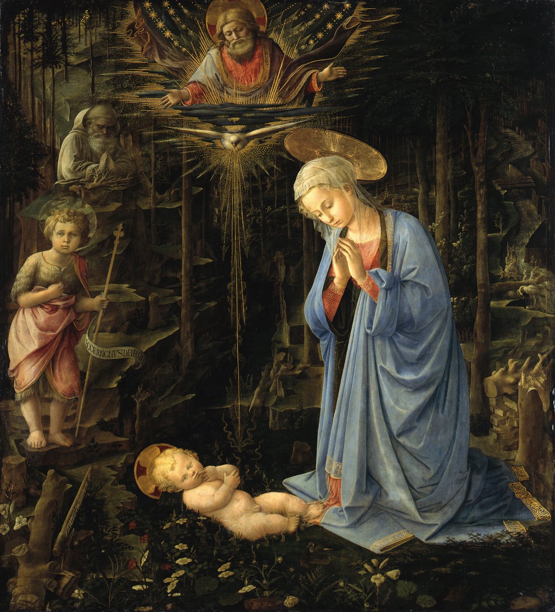 La Vierge adorant l