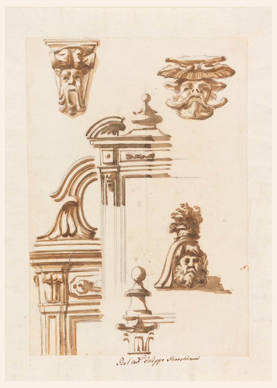 Études architecturales - Filippo Marchionni