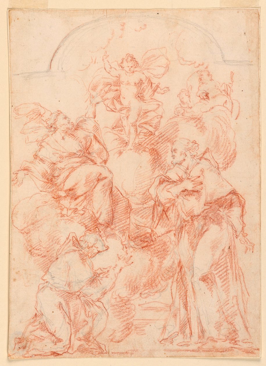 Dessin, étude pour une peinture d