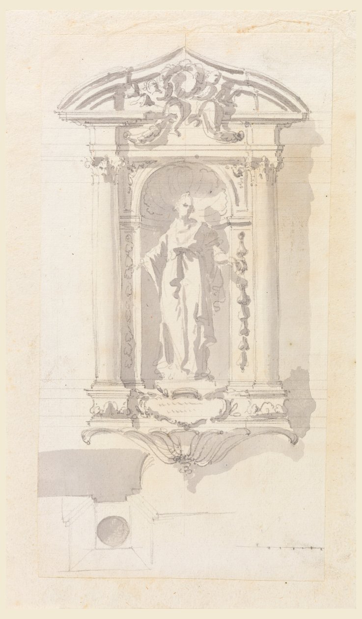 Niche avec une Statue d