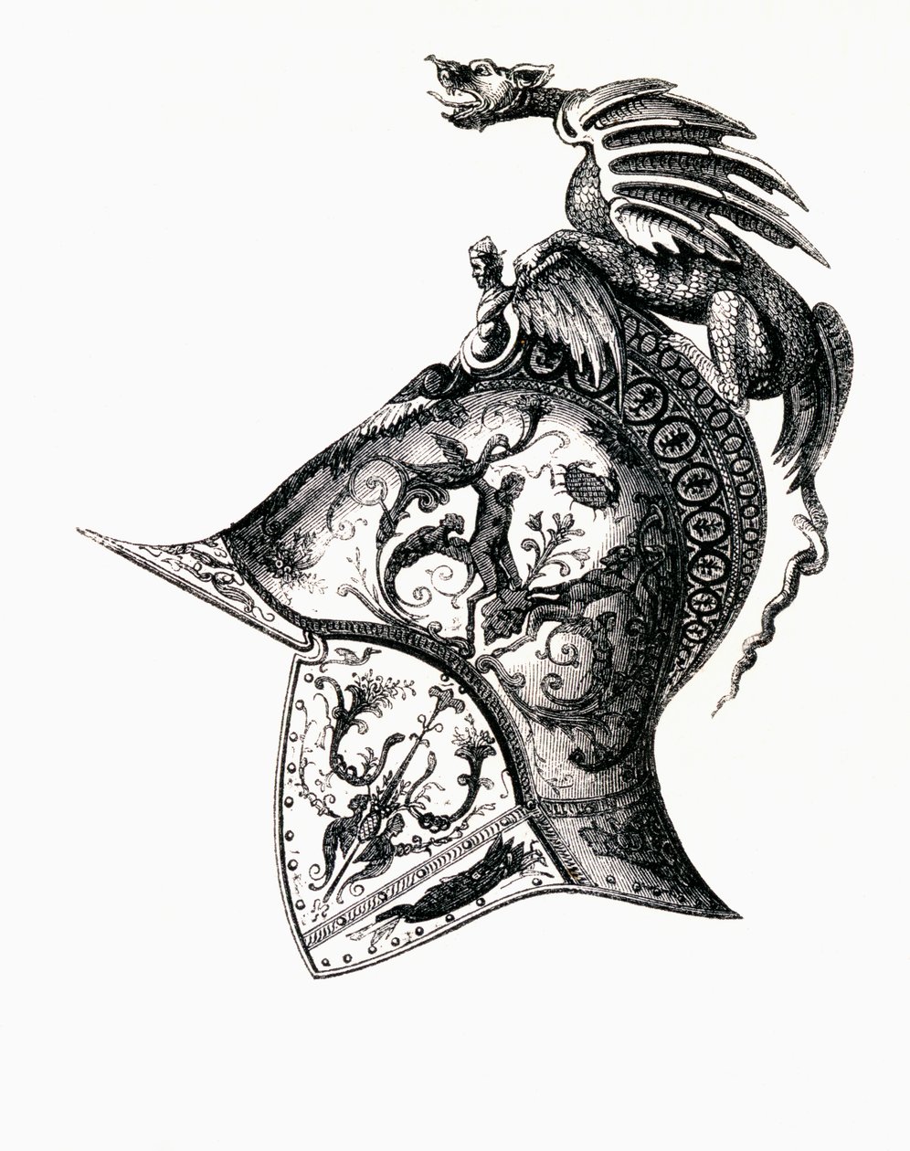 Casque damasquiné du roi François Ier de France, 1855 - Filippo Negroli