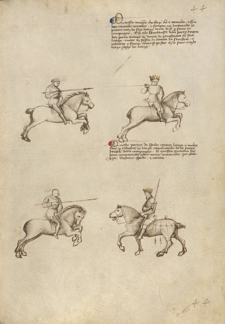 Combat équestre avec lance et épée - Fiore Furlan dei Liberi da Premariacco