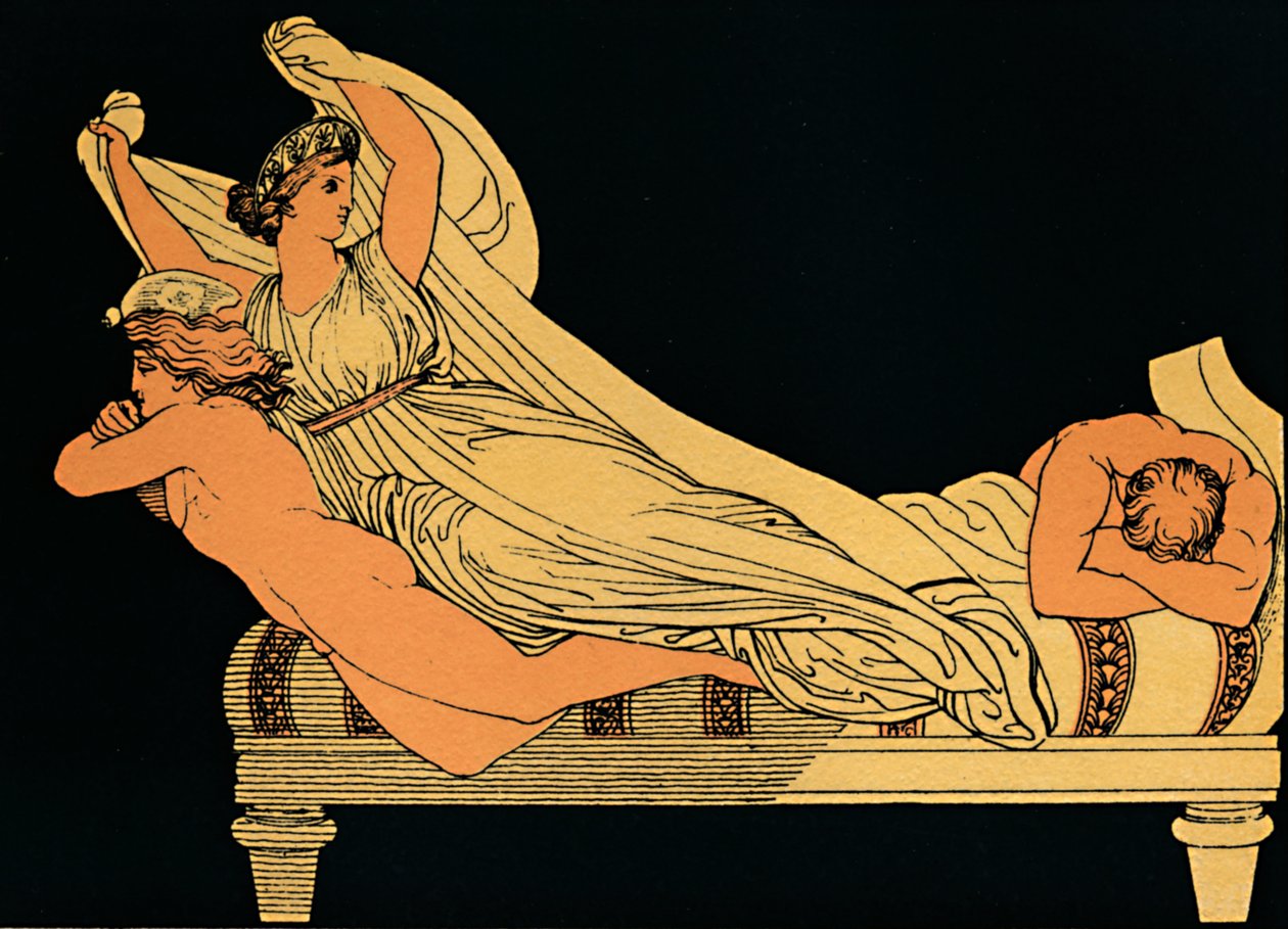 La Joie Vide Qui Habite Les Rêves de la Nuit, 1880 - Flaxman