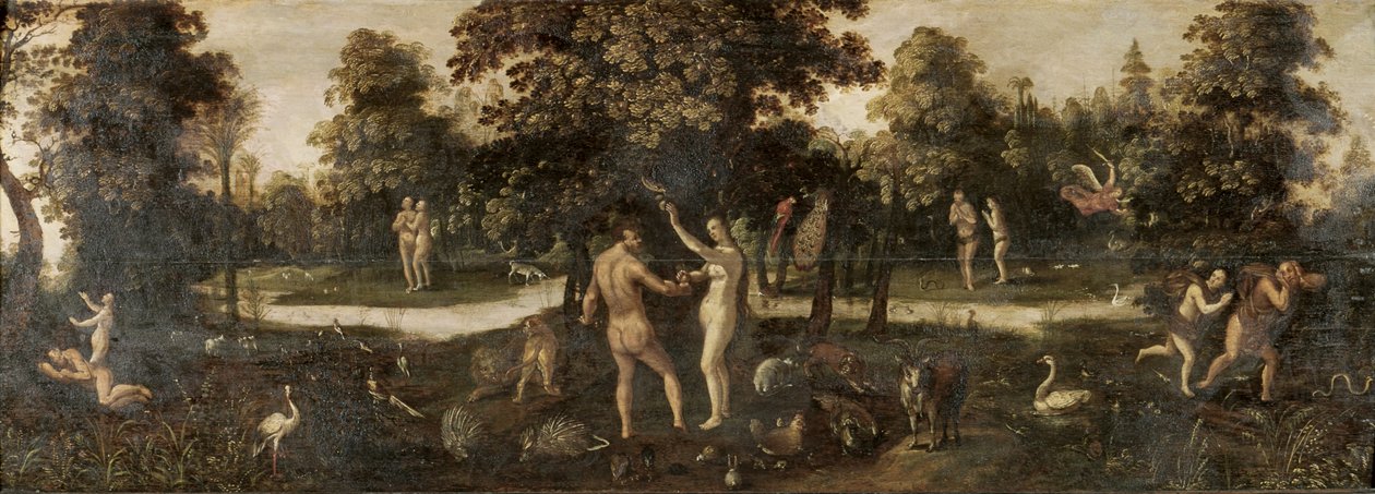 Adam et Ève chassés du Paradis - Flemish School