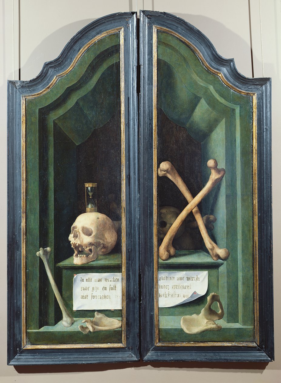 Vanitas, revers de deux panneaux d