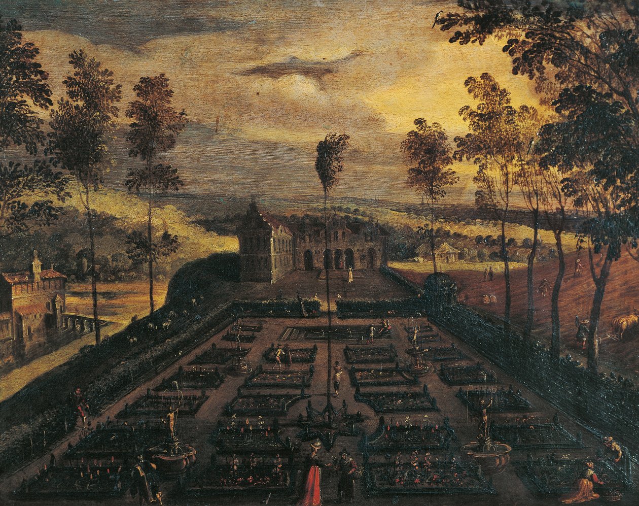 Un jardin italien - Flemish School